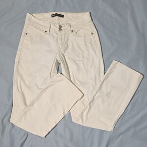 Levi's Cream 529 Curvy Straight Fit Jeans Denim Casual Classic